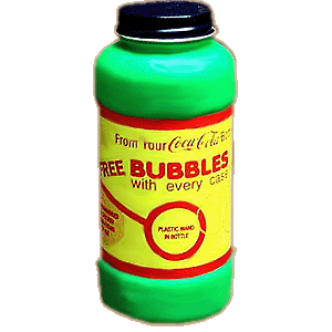 Green Coke bubbles