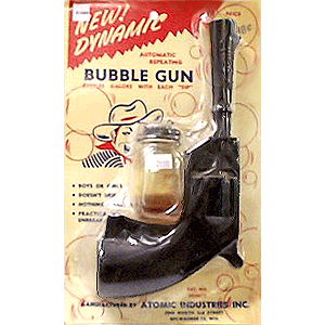 Black gun on card
