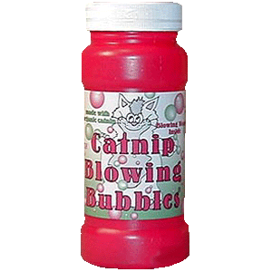 Catnip Blowing Bubbles